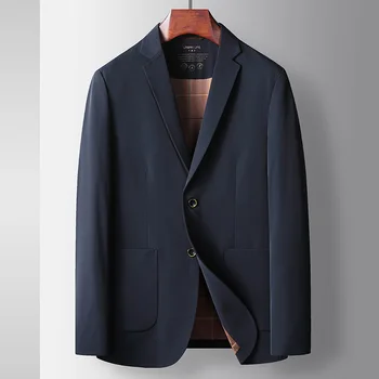 2023 Висококачествено мъжко ежедневното коварен микроэластичное одинарное палто west handsome light клас лукс в бизнес стил, без гладене, красиво палто west