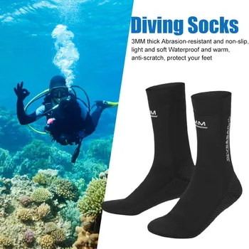чорапи за гмуркане 3 мм, нескользящие унисекс обувки, обувки за гмуркане и сърф, носене неопреновый минерален плажен чорап за водни спортове, аксесоари за гмуркане