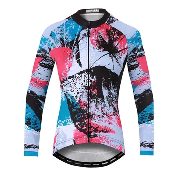 Дамски велосипедна фланелка с дълъг ръкав, солнцезащитная облекло за езда, Pro Team МТБ, велосипедна дрехи, меки дишащи бързо съхнещи върховете