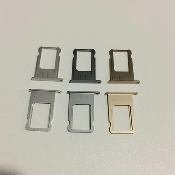 500 бр. Оригинален Нов титуляр за тавата за sim-карти Nano, Скоба за iPhone 6 Plus, цвят: златист, сребрист, Сив, Резервни части