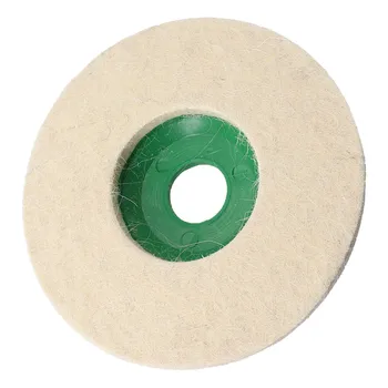 1 бр. 125 мм вълна войлочный полировальный мат, полировальный диск, абразивни шлифовъчни кръг за стеклокерамики, камък, полиращи инструменти за ъглошлайф