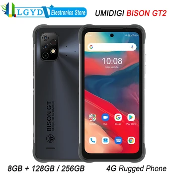 UMIDIGI BISON GT2 4G Global Здрав Телефон с 8 GB RAM И 128 GB, 256 GB ROM 6,5 