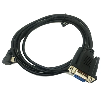 1бр 6 фута Mini USB 2.0 plug към RS232 DB9 9-пинов адаптер, удлинительный кабел 6 метра