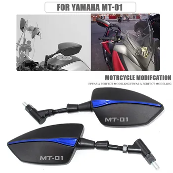 Универсално огледало за мотоциклет 8 мм, 10 мм, Огледала за обратно виждане за Скутер, куполна огледало с обратна страна за Yamaha MT-01 MT01 MT 01