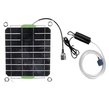 20 W Аквариумный въздушна помпа за слънчева енергия Оксигенатор за аквариума кислород помпа USB зареждане водна помпа за езерото