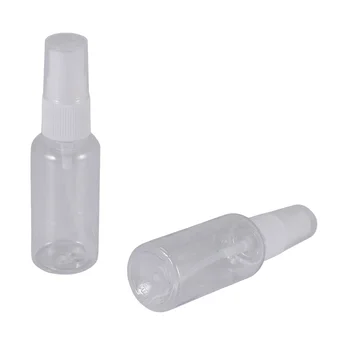 36 бр., 30 мл/1 унция, мини-флакони за пръскане на малки мъгла, бутилки за еднократна употреба, малки празни прозрачни пластмасови пътни размери