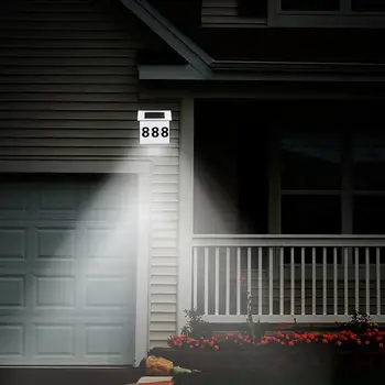 Led Водоустойчива Вратите Табели С Номера На Соларни Лампи За Външно Осветление На Дома