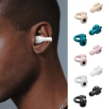 Bluetooth слушалки с костна проводимост, обици, Безжичен скоба за уши, слушалки, аудио слушалки, Спортни слушалки, Ухото на куката С микрофон