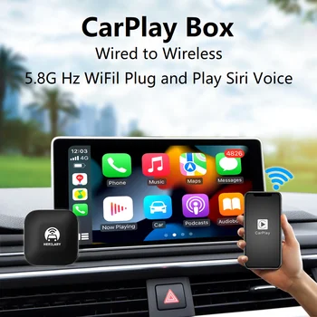 Чисто Нов Автомобилен ключ Birgus Wireless Carplay За APPLE IOS Auto AI Box Автомобилен Мултимедиен Плеър Mirrorlink Bluetooth Auto Connect