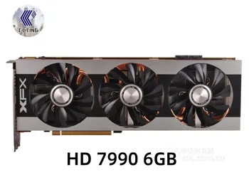 Видеокартата XFX Radeon HD 7990 6 GB GPU За видео карти AMD HD7990 6 GB 384bit GDDR5 PC Компютърни Игри HDMI PCI-E X16, Използвани