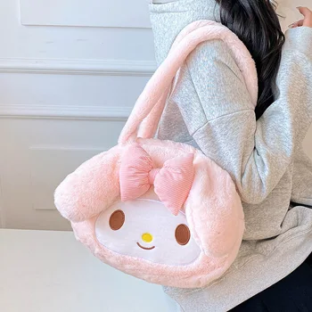Sanrio hello kitty Чанта На рамото За Момичета с Голям Капацитет 2023 Нова Скъпа Чанта kuromi Cinnamon Сладко Y2K Чанта За Съхранение