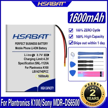 Батерия HSABAT PR-423350 1600 ма за Plantronics K100 LIS1427HEPCC LIS1427NHPCC за батериите Sony MDR-DS6500 MDR-XB950BT