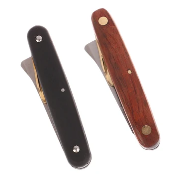 Нож за присаждане с дървена дръжка от неръждаема стомана, Разглобяем Нож за изрязване на снимки, Професионален градински нож за присаждане, Инструмент За Имунизации