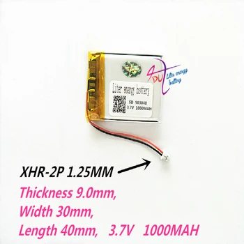XHR-2Т 1,25 903040 3,7 1000 ма 903242 Литиево-полимерна Батерия с защитна цена За MP4, MP5 DVD GPS LED Bluetooth Слушалки