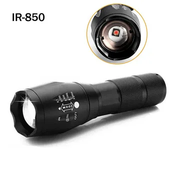 850 НМ Инфрачервен IR 850 Фенерче Фокус 1-защитен led Фенерче Камера за Нощно Виждане Заполняющий Светлина Led Крушка AAA 18650 IR-фенерче