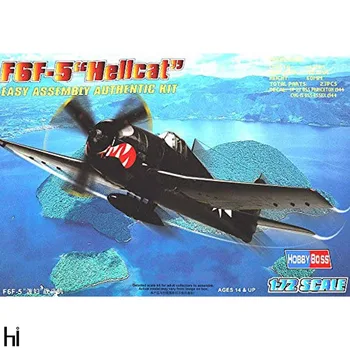 Hobbyboss 80260 1:72 F6F-5 Hellcat Боец Самолет Авиационен дисплея Пластмасова Играчка за Сглобяване на Модела комплект