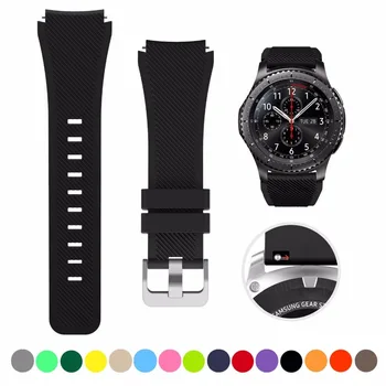 Спортен каишка за Samsung Galaxy watch band 46 мм/Gear S3 Frontier/Класически силиконов гривна 22 мм, разменени гривна correa belt