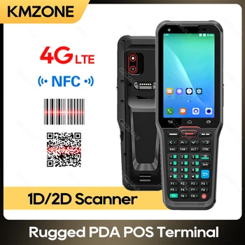 4G Android 10 PDA терминал за ръчно здрав PDA QR баркод 1D/2D скенер Honeywell Клавиатура със сензорен екран, Безжичен NFC Bluetooth