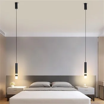 Модерен led окачен лампа с дълъг кабел Окачен лампа в скандинавски минималистичном стил Окачен лампа за магазин с кухненски лампа декоративна лампа