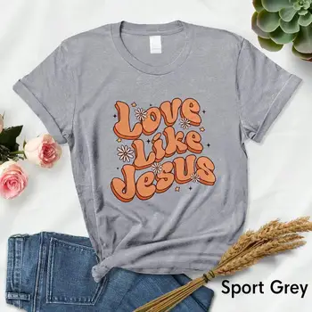 Обичаш един мъж или една жена, как тениска с Исус, толстовку с качулка на гърба, християнската дрехи, толстовку с качулка с Исус, религиозна риза, църковна риза