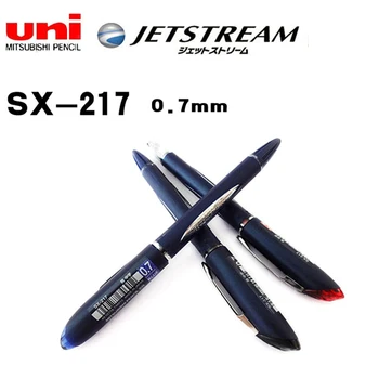 3шт Япония UNI Mitsubishi SX-217 Химикалка Писалка 0,7 мм JETSTREAM Средна Дръжка Ултра Гладка Офис и Училищни Консумативи