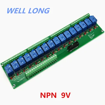 16-Канален модул за интерфейса на силовото реле NPN тип 9V 10А, реле SONGLE SRD-9VDC-SL-C.