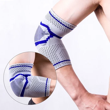 Спортен Защитен ръкав за лакътя Силиконов предпазен бандаж за лакътя Высокоэластичный налокотник за колоезденето Баскетбол тенис спортни зали