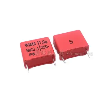 10 Бр./WIMA 250 1 ICF 105 250 1,0 ICF MKS4 Разстояние между контактите 15 мм Аудио кондензатор