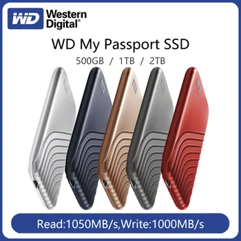 Western Digital WD 1tb NVMe Външен преносим твърд диск 500 GB My Passport SSD Type-C USB3.2 криптирана мобилен твърд диск