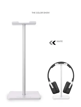 Поставка за геймърски слушалки Притежателя слушалки Алуминиево укрепване на планк Гъвкав облегалката за глава ABS стабилна основа за всички игрални слушалки за PC