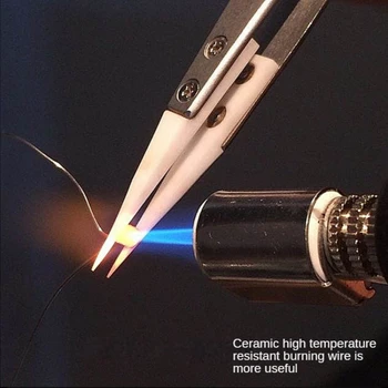 Керамични пинсети които САМ атомайзер нагревателен проводник аксесоари с керамична глава с резултати при висока температура пинцети с загнутым върха