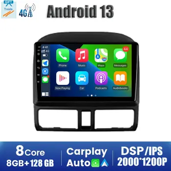 Екран Carplay Android 13 IPS за Honda CRV 2001-2006, авто радио, мултимедиен стереоплеер, 4G, WiFi, GPS-навигация, видео