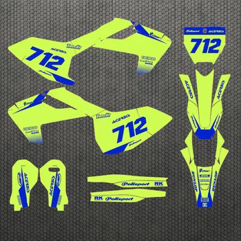 Мотоциклет TC 50 индивидуални Графични Среди 3M, Лого, етикети, комплекти стикери за Husqvarna TC50 2017 2018 2019 2020 TC-50