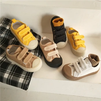 Нова детска парусиновая обувки за деца, гуменки за момчета и момичета от ярки цветове, ежедневни обувки за малки деца, дишащи обувки за почивка, мека
