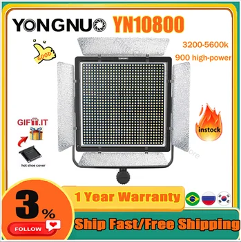 Led видеоосвещение YONGNUO YN10800 3200-5600k, с регулируема яркост, заполняющий лампа за фото студио с U-образно група на 360 градуса фотография