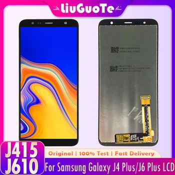 100% Тест Оригинален LCD дисплей За Samsung J4 Plus J415 LCD дисплей За Samsung J610 J6 Plus LCD екран е чувствителен на Допир Дигитайзер В Събирането на Замяна