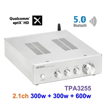 Двуядрен субуфер BRZHIFI TPA3255, съвместим с Bluetooth, Аудиофильский усилвател 5.0, Стереоусилитель 2.1-канална Мощност на звука