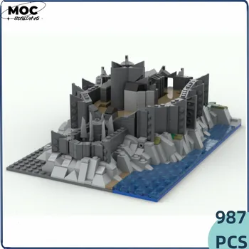 Moc Строителни блокове на Замъка модельная серия Замък от Драконьего Камък Технология Тухли САМ Играчки за деца, Детски подаръци микрочастици