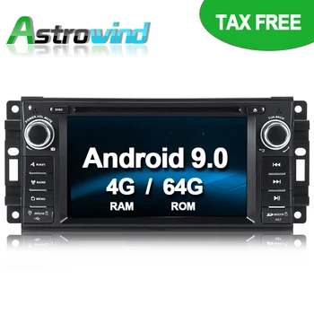64G ROM Без данък Android 9,0 Кола DVD Плейър GPS Навигационна Система, Стерео Медии Радио за Chrysler Sebring 300C Cirrus Dodge Jeep
