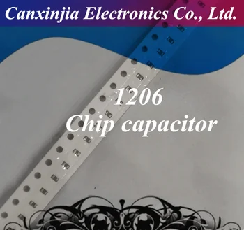 100шт 100NF 1PF 50V 1206 1pF ~ 100 uf SMD толстопленочный чип многослойни керамични кондензатори
