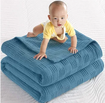 Одеало за бебета, памучно спално бельо, детско коварен лятото вязаное постилка за легло, муслиновые одеяла, пеленание