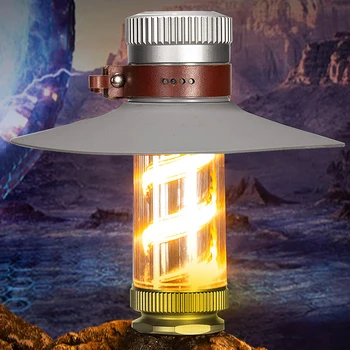 Фенер за осветяване на КОЧАН, зареждане Type-C, осветление за къмпинг, Многофункционален, энергоэффективный, с регулируема яркост, водоустойчив за външно оборудване