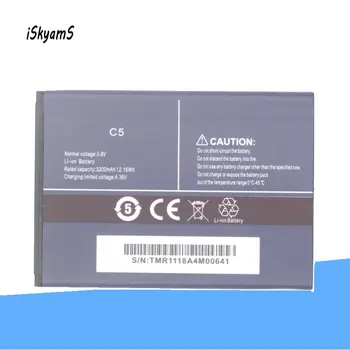 iSkyamS 1x подмяна на акумулаторни батерии с висок капацитет с капацитет 3200 mah за Cubot C5 Battery