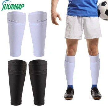 JUUMMP 1 чифт детски/младежки футболни чорапи със защита на пищяла, дишащи защитни капаци за долната част на крака, ленти за защита на пищяла, футболни чорапи с джобове