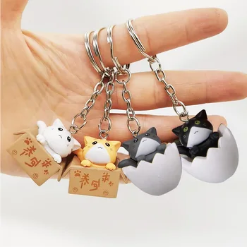 Перфектен акрилен ключодържател с 3D Котка, ключодържатели с мультяшными животни, креативна чанта, Висящи бижута За жени, авто ключодържател, Подаръци, сувенир