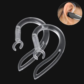 слушалки, съвместими с Bluetooth, 10 mm, прозрачна мека силиконова слушалки, безжични слушалки с заушником, слушалки хендсфри