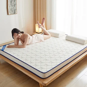 Тайланд латексный матрак с ефект на паметта, латексова възглавница за матрак, домашна удебелена легло, килим, татами, порести подложка за спане, спалня
