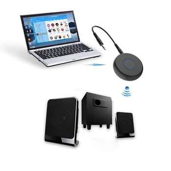 Безжичен Bluetooth-адаптер 2-в-1 5,0 Адаптер приемник-предавател 3,5 мм Аудиоадаптер за телевизора, лаптопа, домашни аудио системи