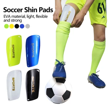 5 Цвята, 1 чифт футболни визии за пищяла, футболни щитове за краката, защитни съоръжения за деца и възрастни, защита за пищял