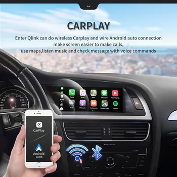 Авто IPS Радио сензорен екран за Audi A4 B8 2009-2016 WIFI 4G SIM Android 12 Carplay БТ SWC Google 4 + 64G RAM GPS Navi 8 Core